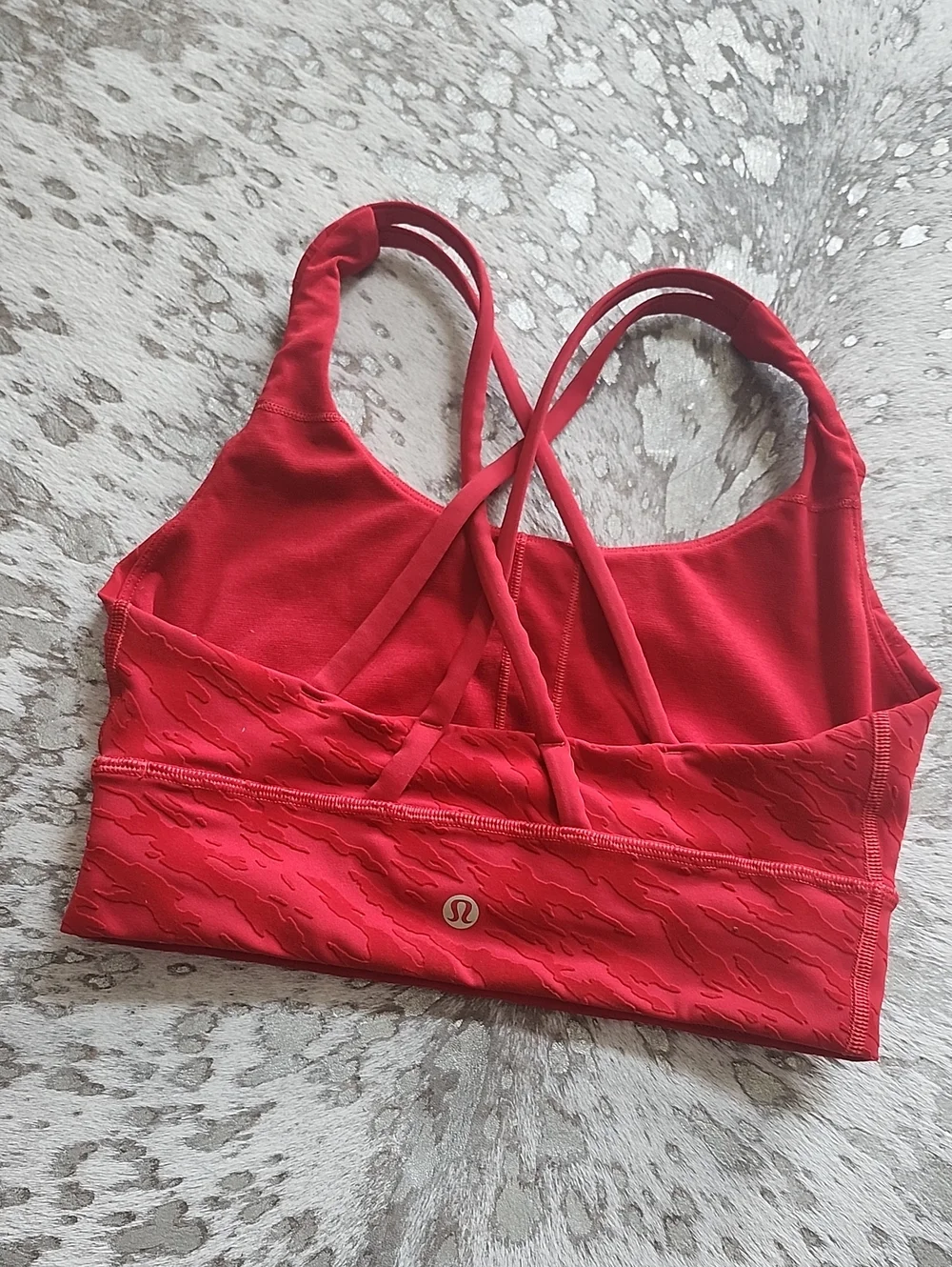 Lululemon Lunar New Year Energy Longline Bra Dark Red Sz4
